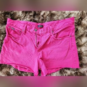 Pink Jean Shorts